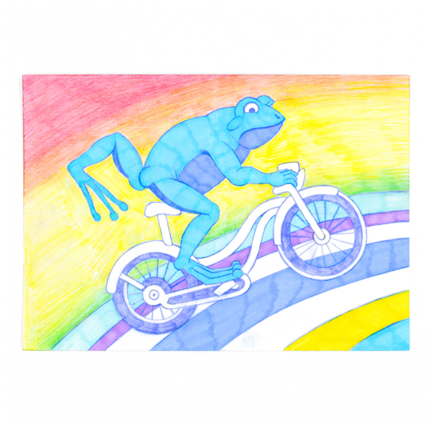 Biking Frog in the Sky