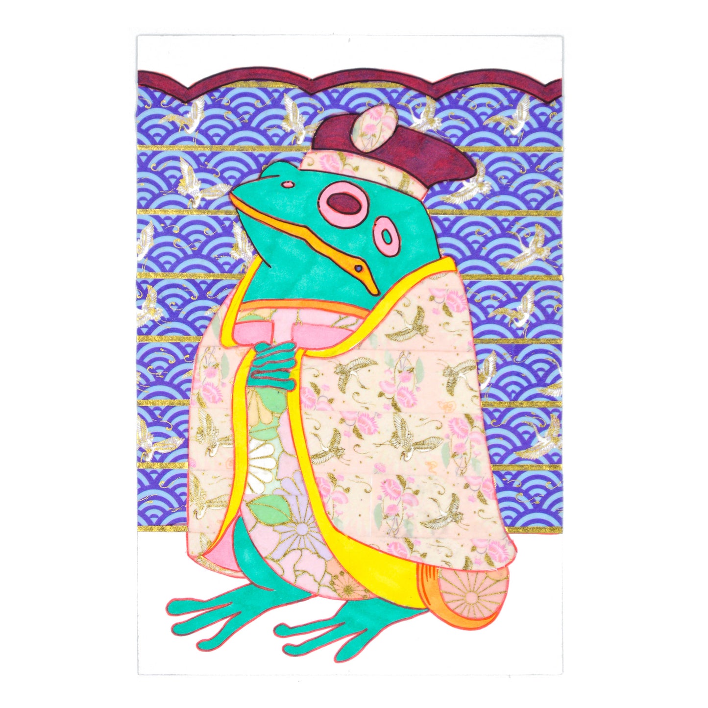 Frog Wearing Kimono #3