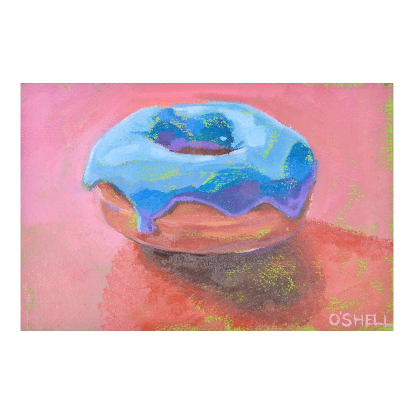 Donut with Blue Icing