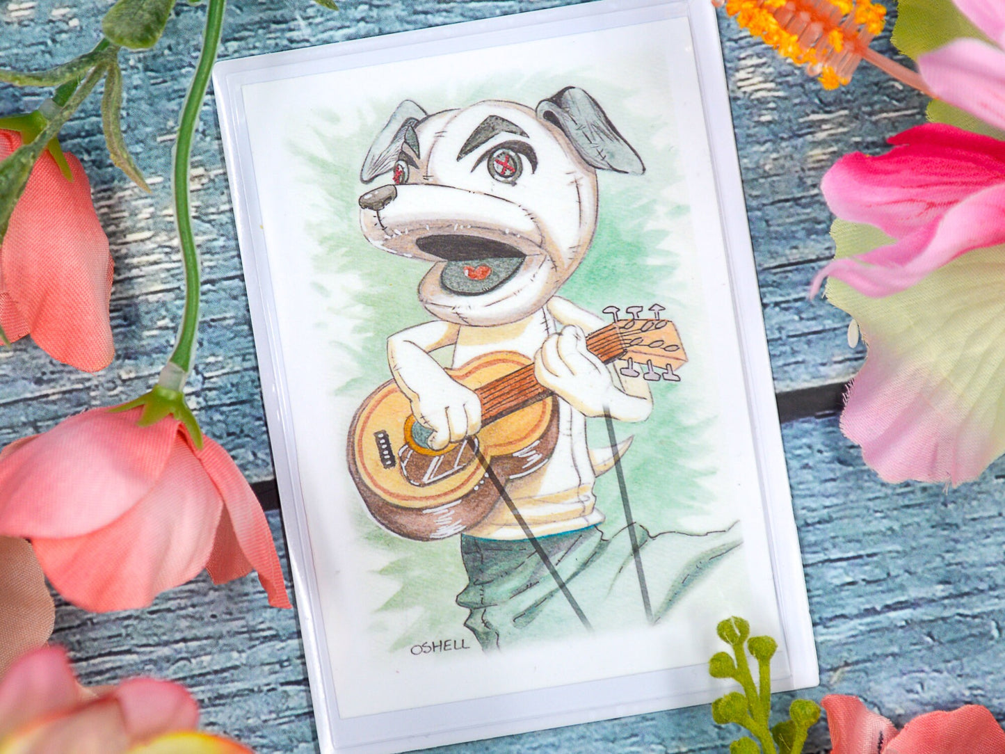 Animal Crossing Art | K.K. Slider (Puppet Version) | Watercolor Print Magnet